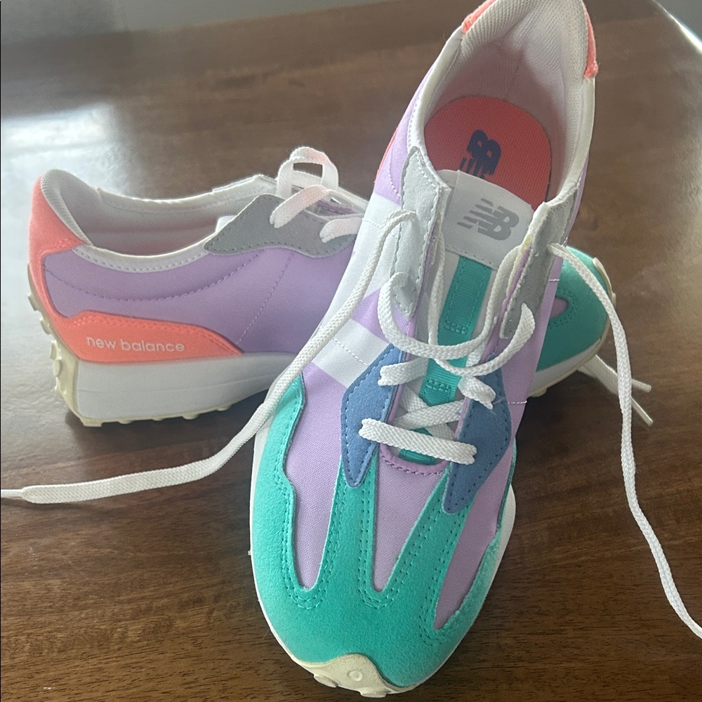 New Balance Pastel Purple and Teal Sneakers